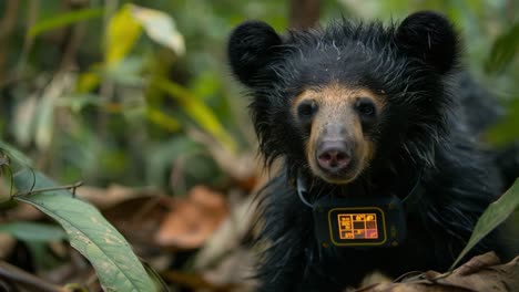 sloth bear cub in the wild