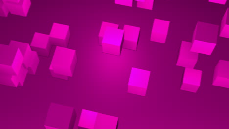 a random set of organic 3d cubes forming the solid background