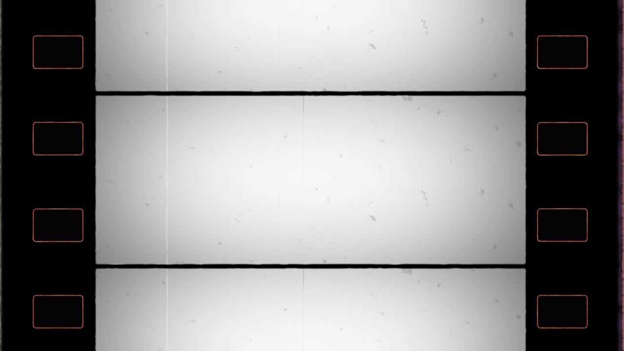 35mm 필름 프레임과 스프로켓 구과 소음, 먼지, 머리카락, 터