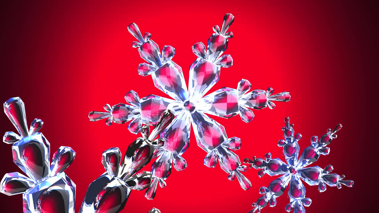 은 바탕에 은 눈 결정