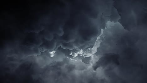 4k thunderstorm, dark clouds when the weather changes in the sky