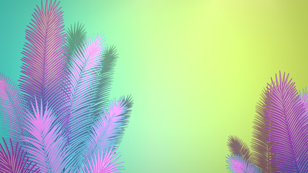 primer plano de hojas tropicales de árboles con fondo de verano 5