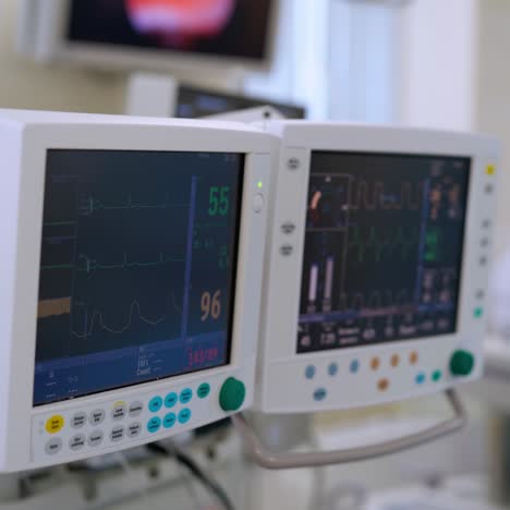 surgery operating room with equipment