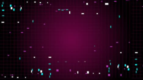 motion graphic of glitch game over background