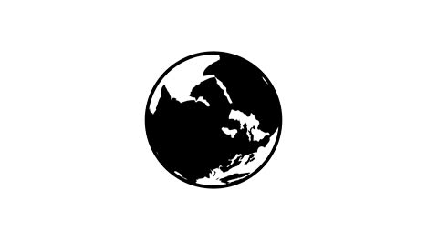 el planeta tierra giratorio icono plano de fondo