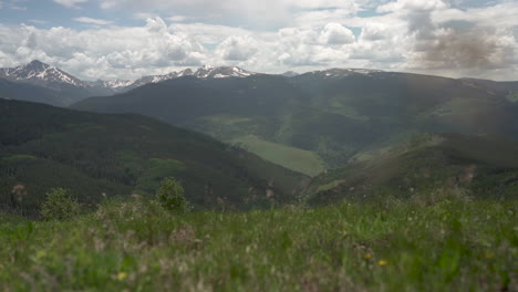 sweeping view of forests, valleys, and mountains