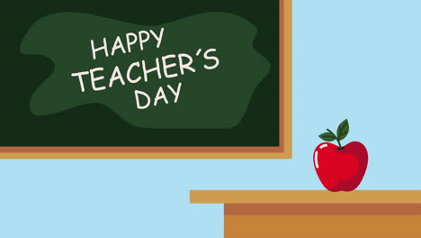 happy teacher's day illustration