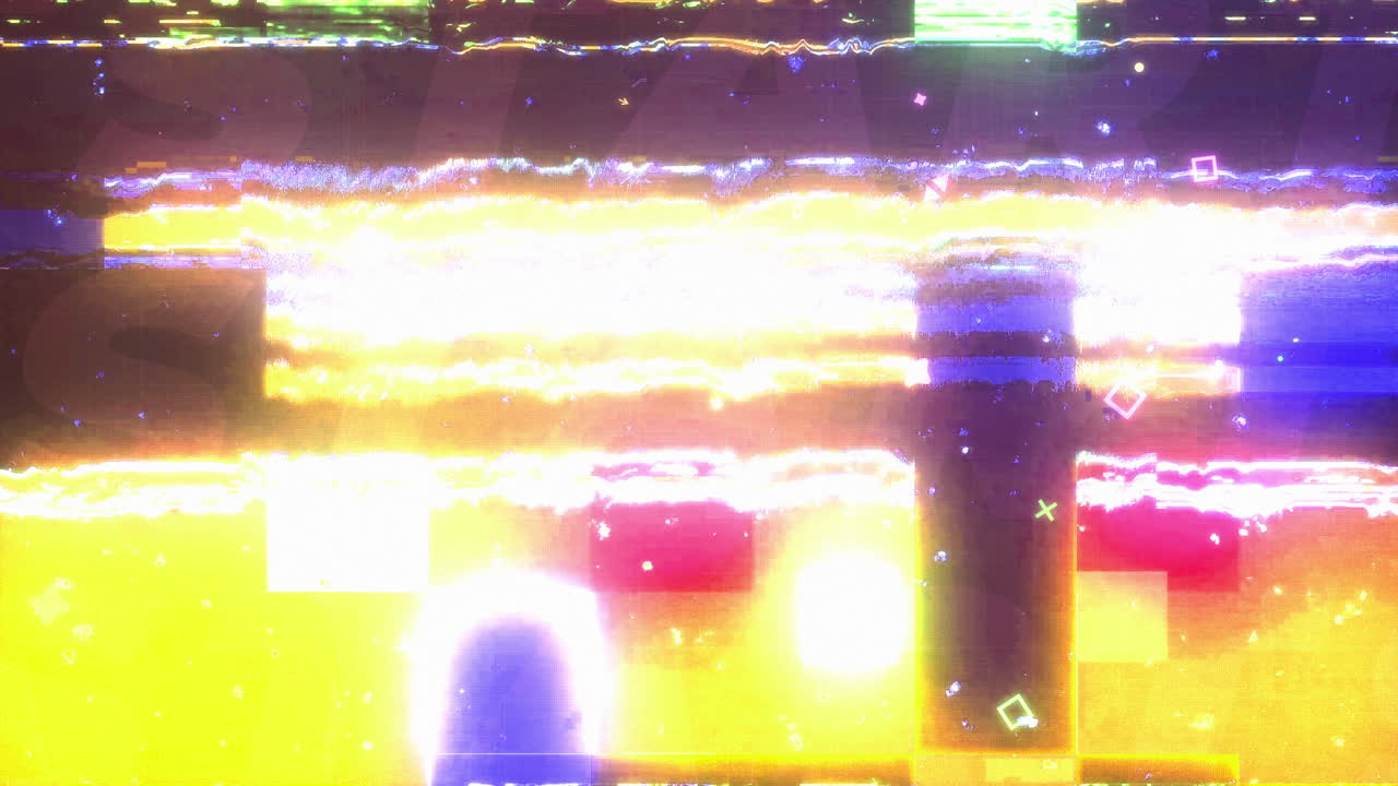 Design neon astratto glitch