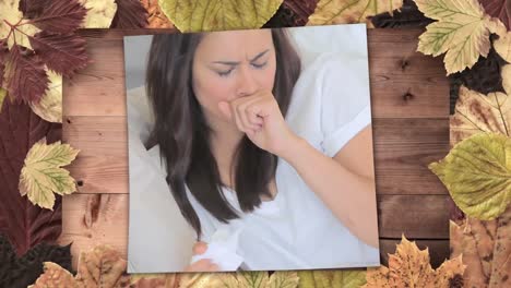 Screen-showing-woman-sneezing-while-suffering-from-allergy-4k