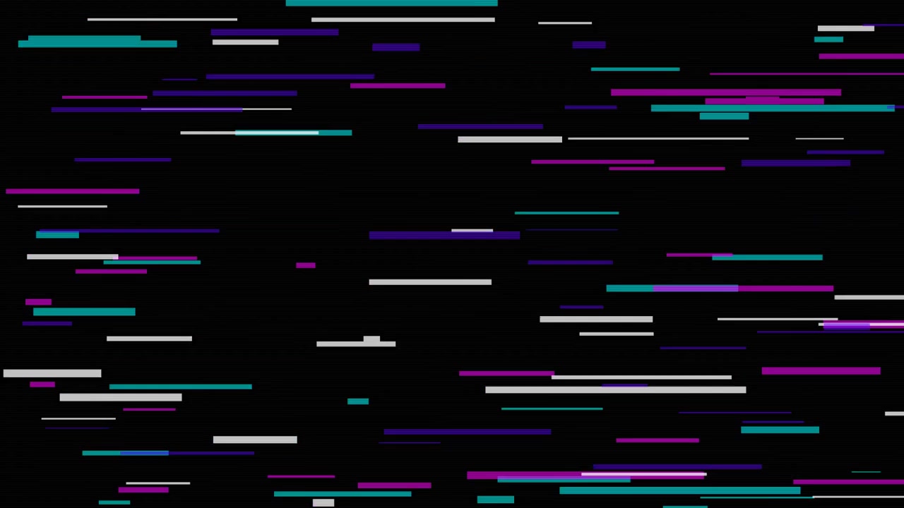 Abstrakter digitaler Glitch-Effekt mit bewegten horizontalen Linien