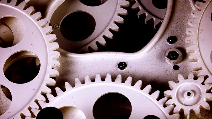 Abstract Retro Clock Gears