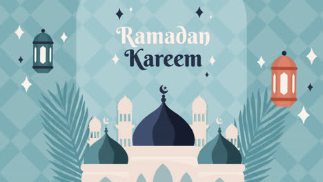 motion graphic of flat ramadan instagram stories collection