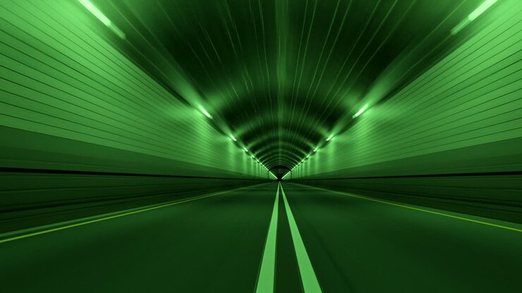 Tunnel Road Driving Fast Endless Seamless Loop 4K