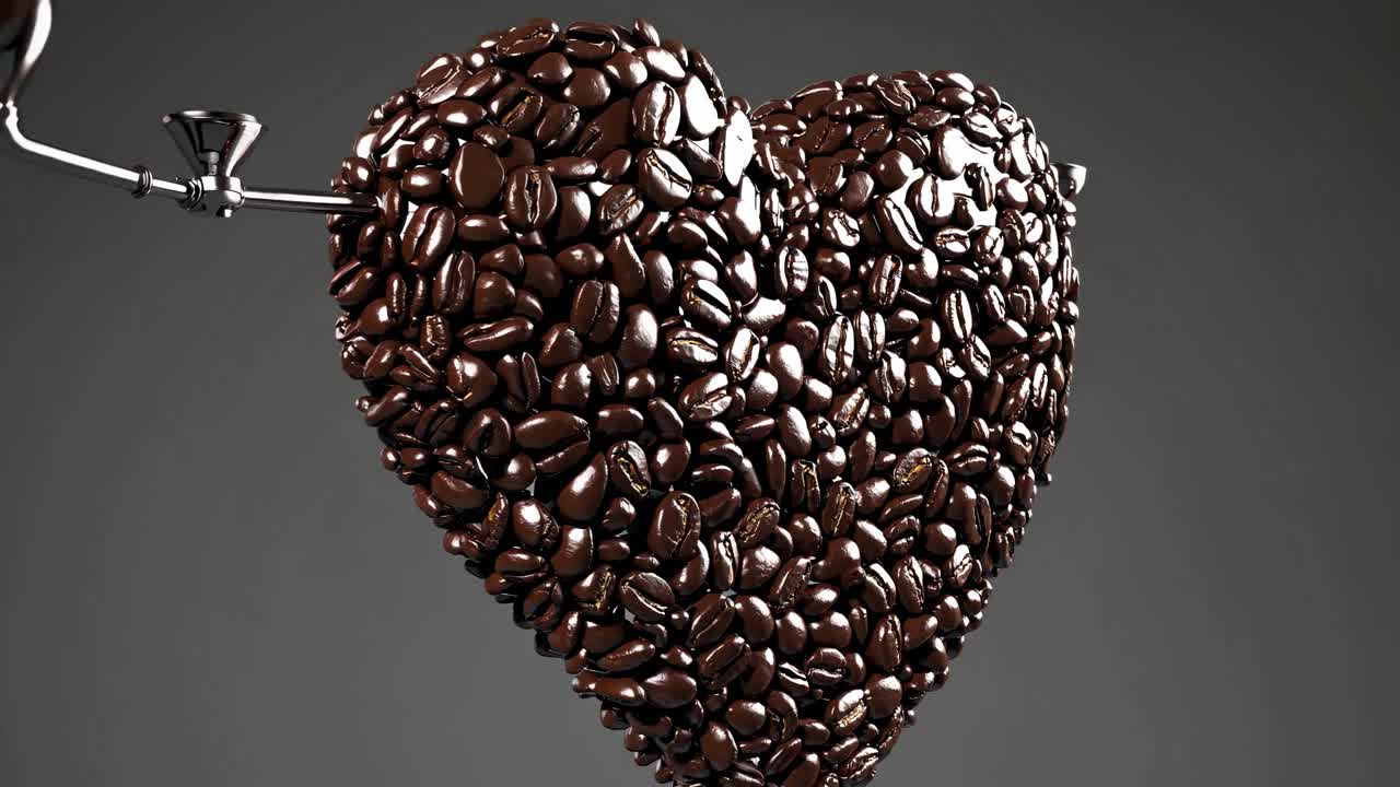 Heart-shaped Coffee Beans