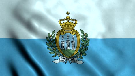 4k seamless loopable flag of san marino
