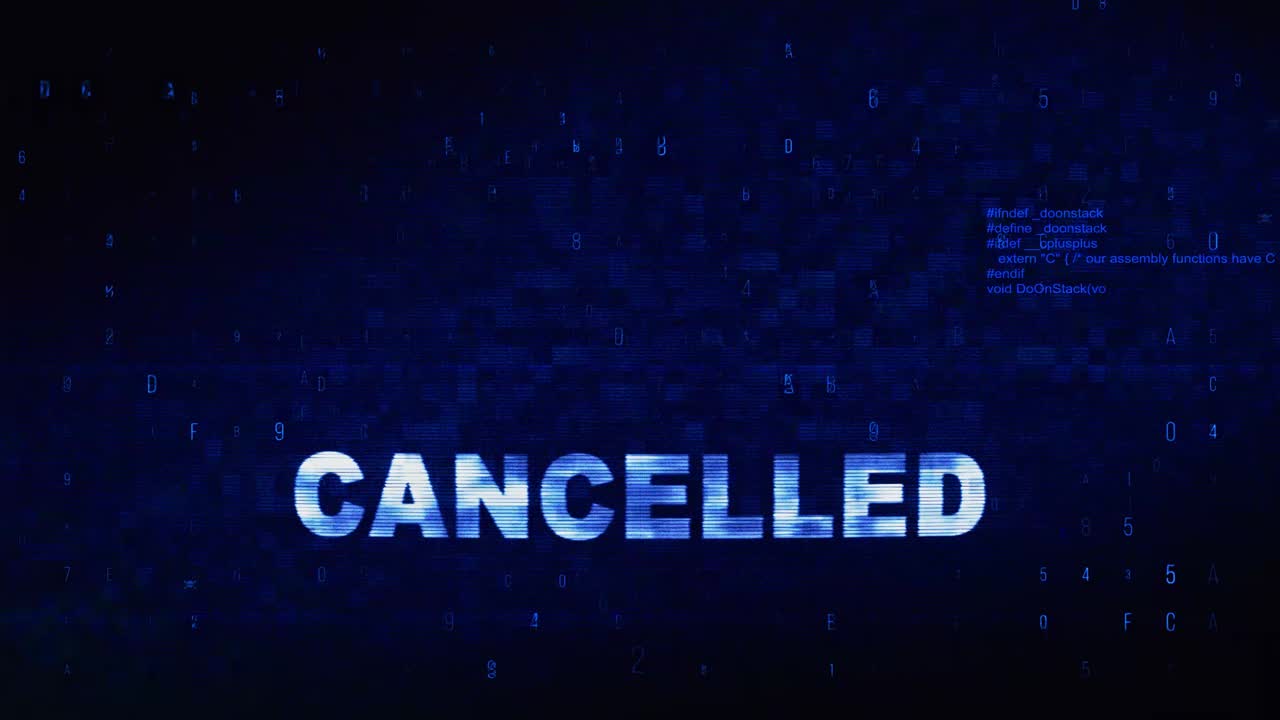 Cancelled - Digital Error Notification