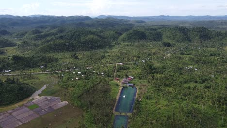 Wakeboarding-park-amid-green-tropical-nature.-Aerial