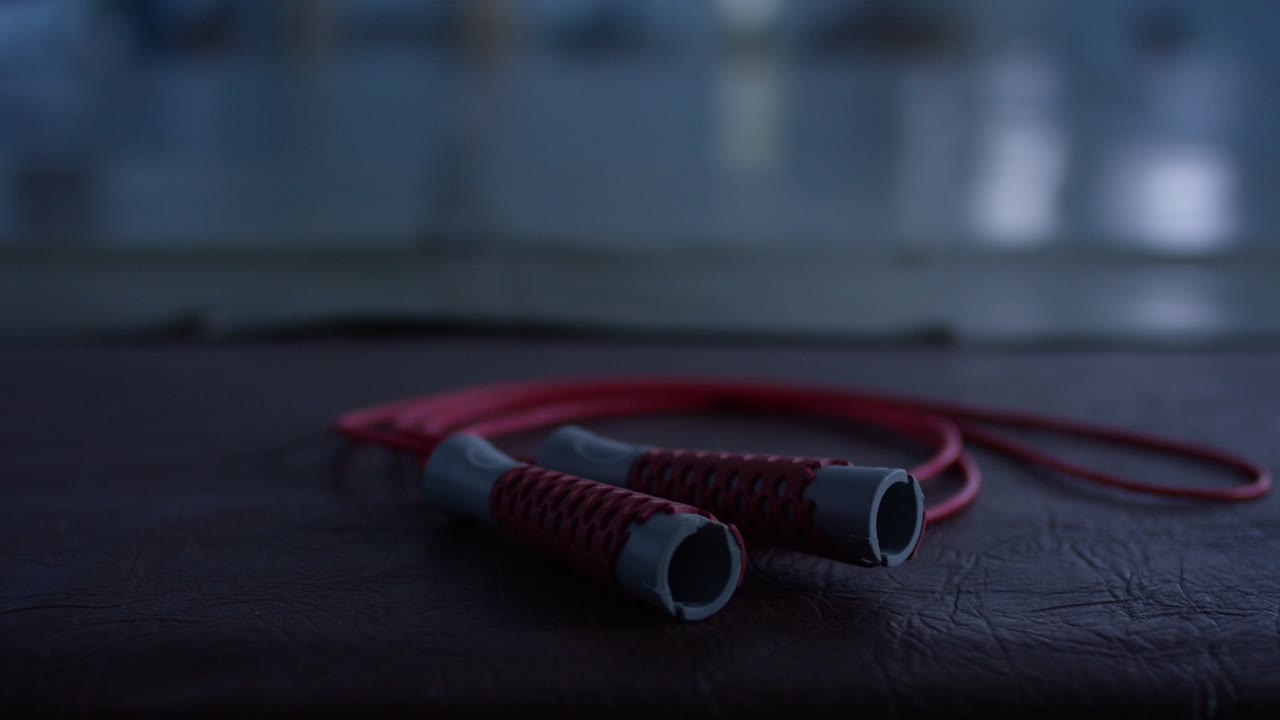 cuerda de salto roja