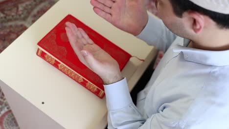 young muslim man praying 1