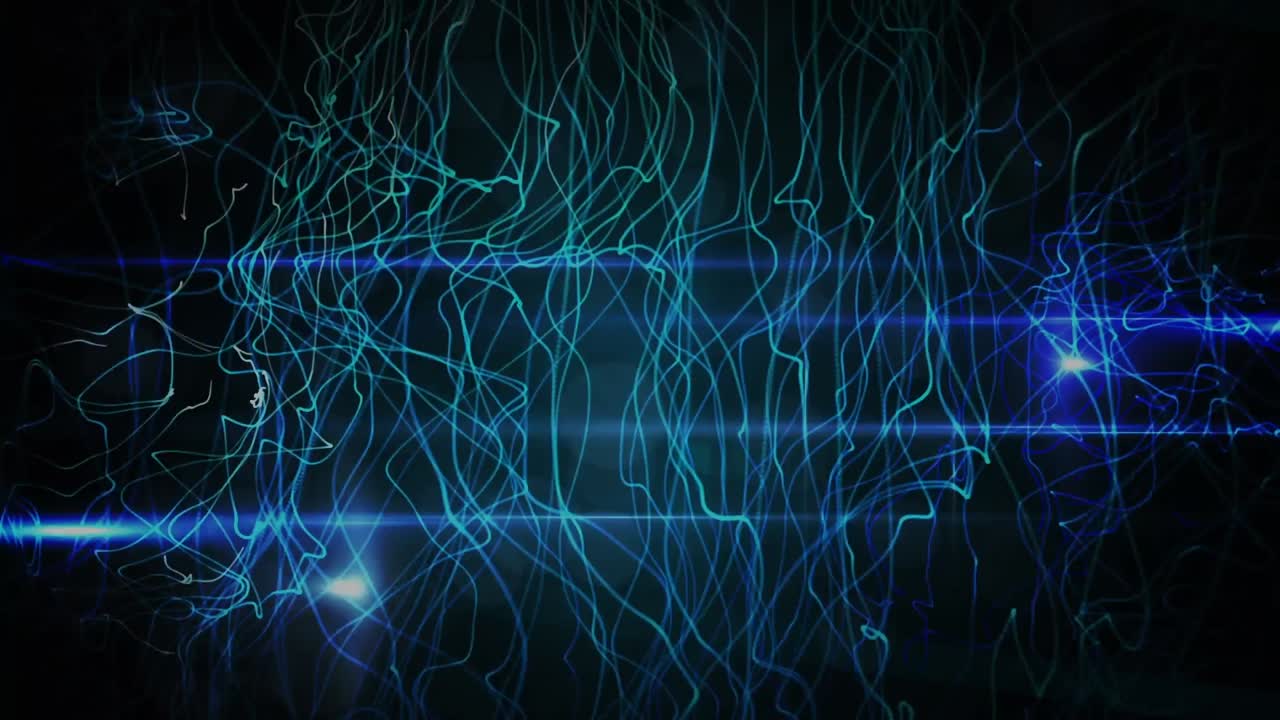 Animation of network of glowing connections