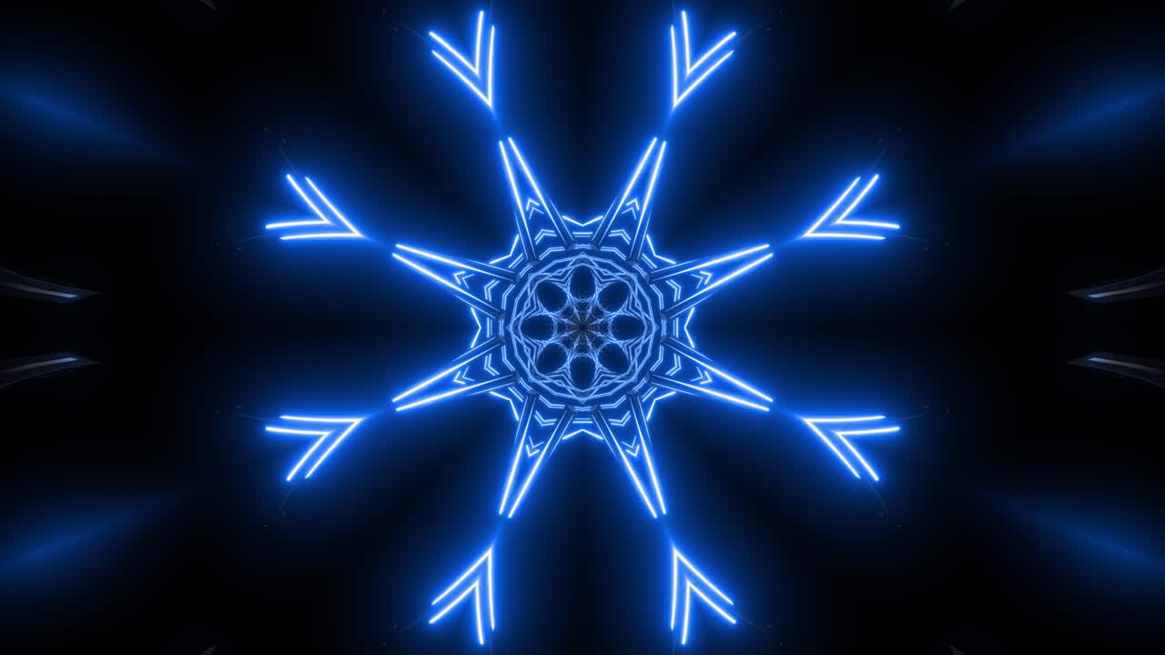 Abstrakti neonmandala-kuvio