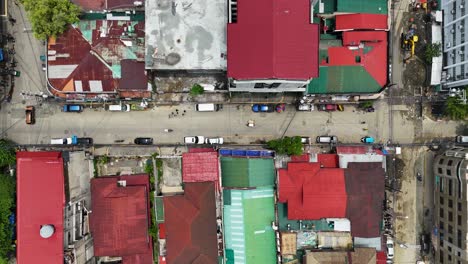 aerial view of a city street in the philippines