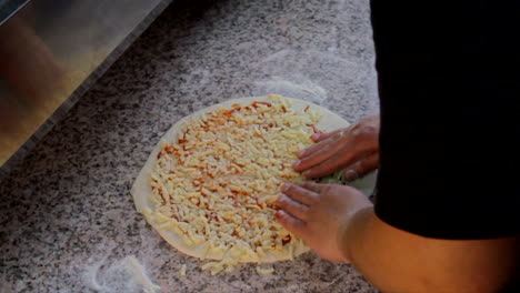 pizza baking preparation