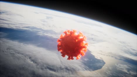 coronavirus covid-19 en la órbita de la tierra