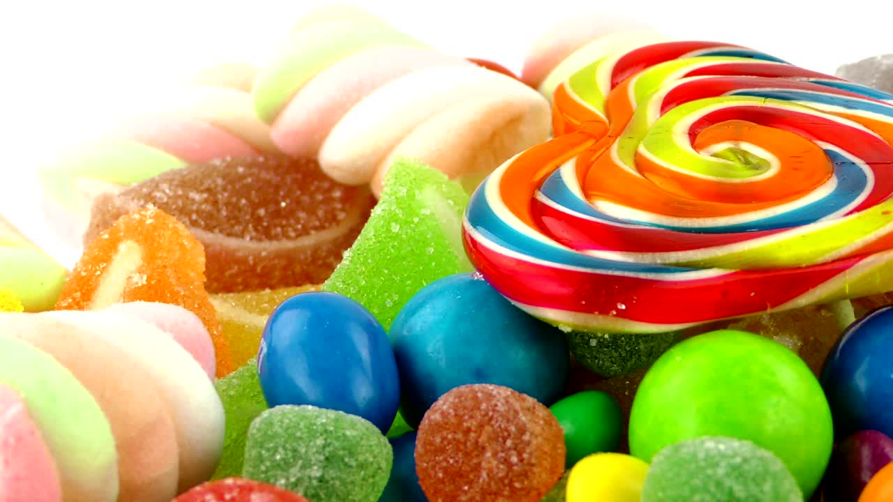 caramelo dulce gelatina y delicioso postre de azúcar