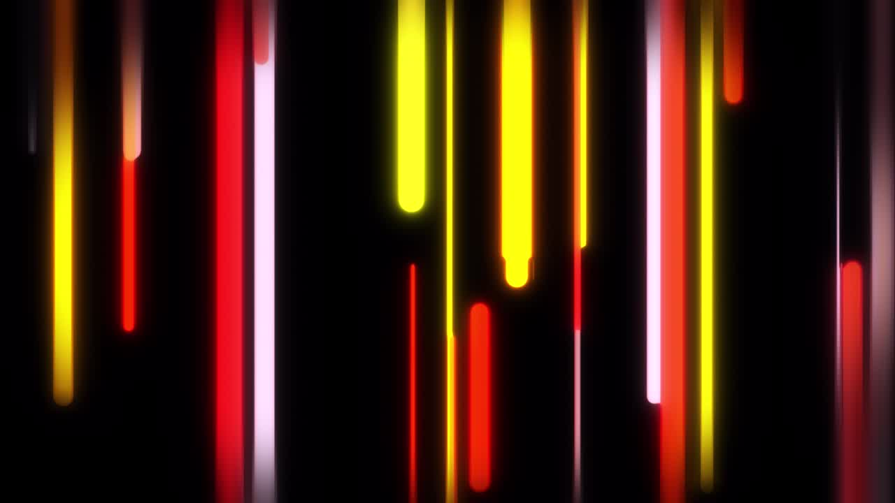 líneas verticales en bucle sin fin con colores brillantes