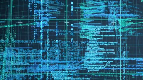 animation of data processing over grid