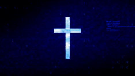 christian cross symbol animation