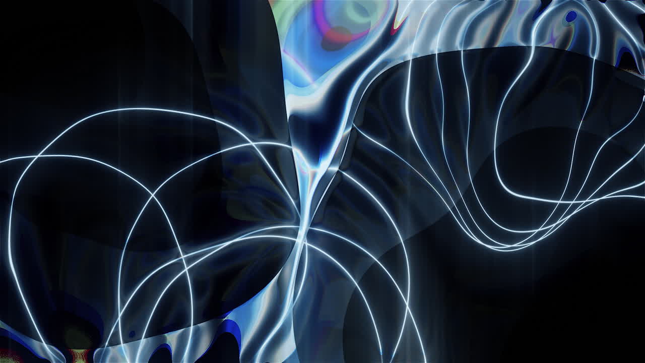 Abstract Glowing Lines and Shapes