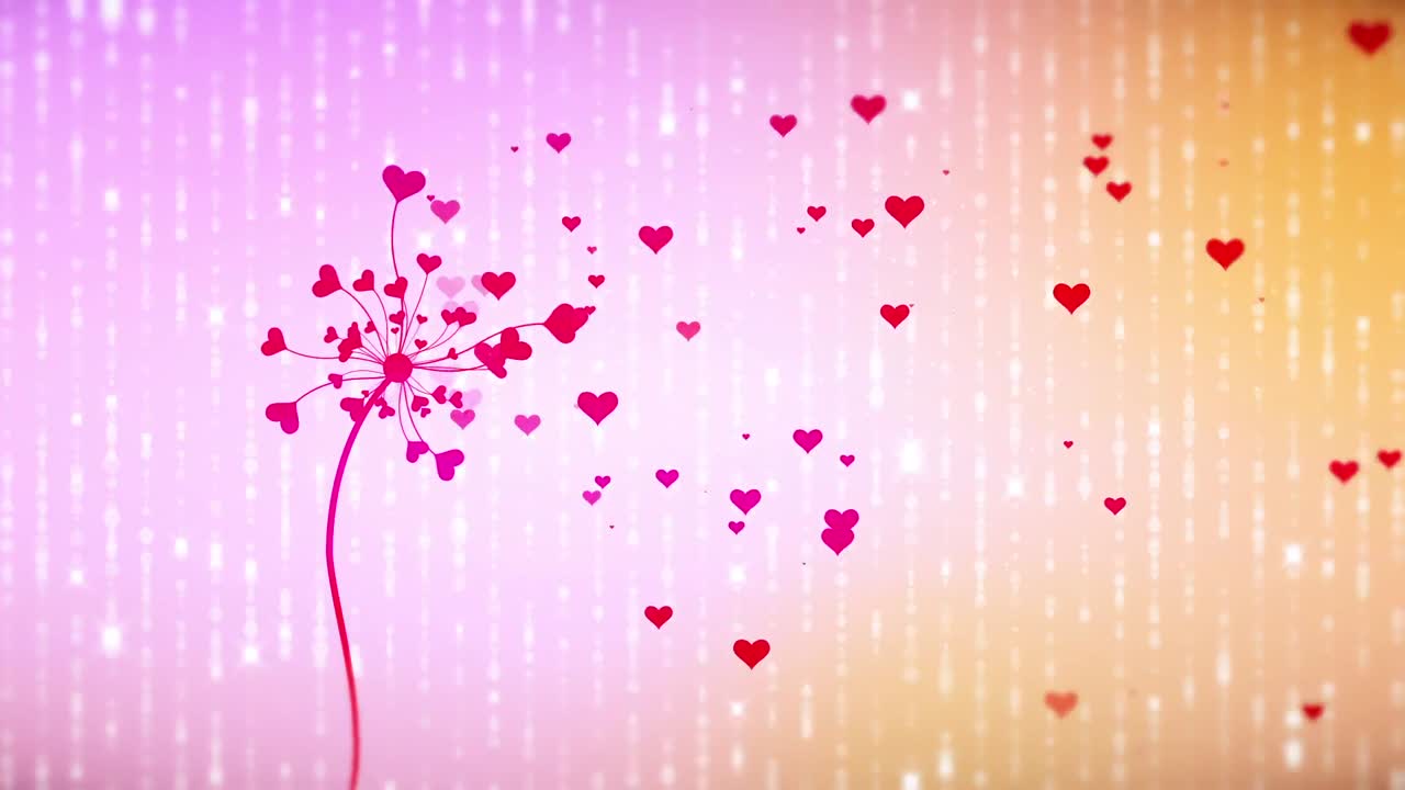 fondo de movimiento de corazón abstracto fx