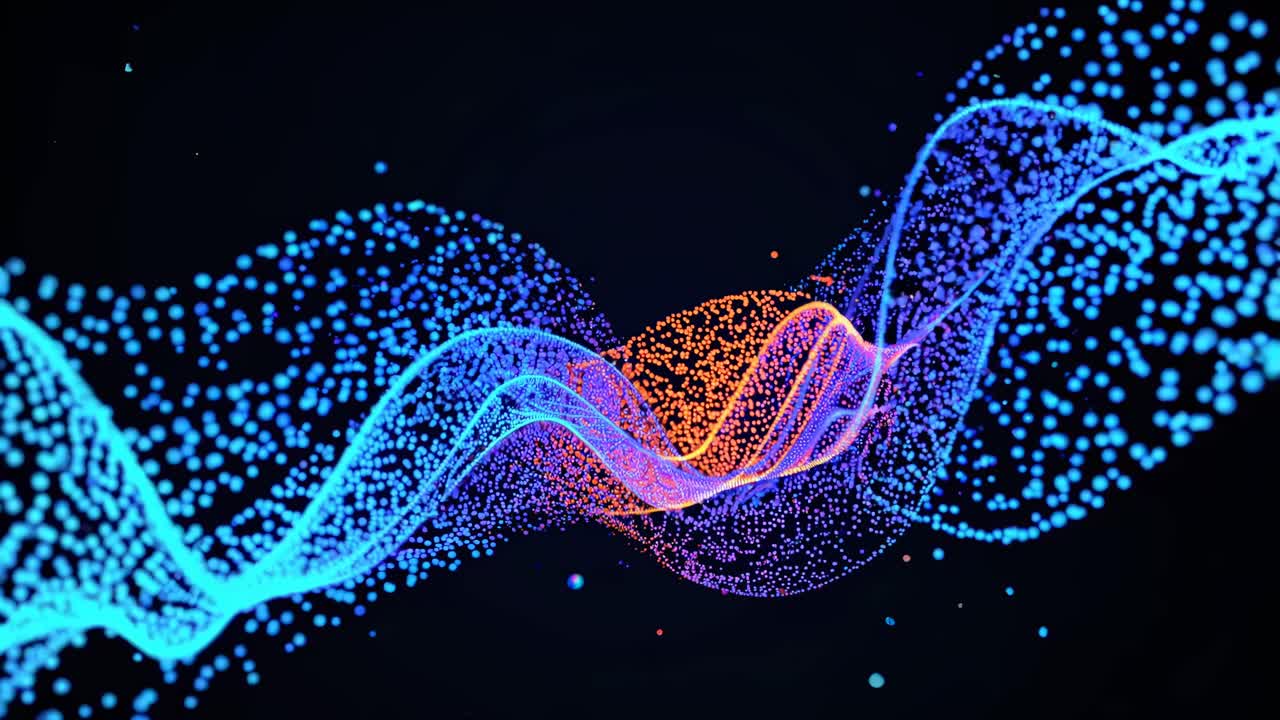 Abstract Colorful Particle Wave Design