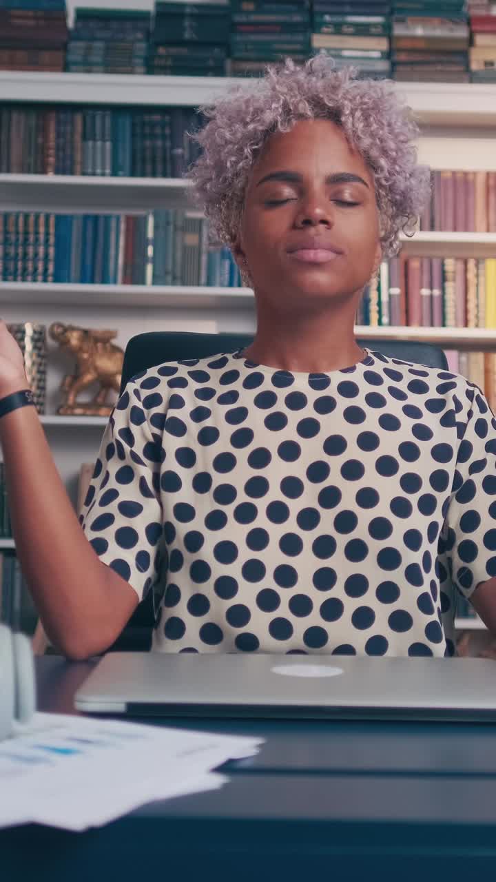 Mindfulness practice in a cozy library atmosphere for inner peace