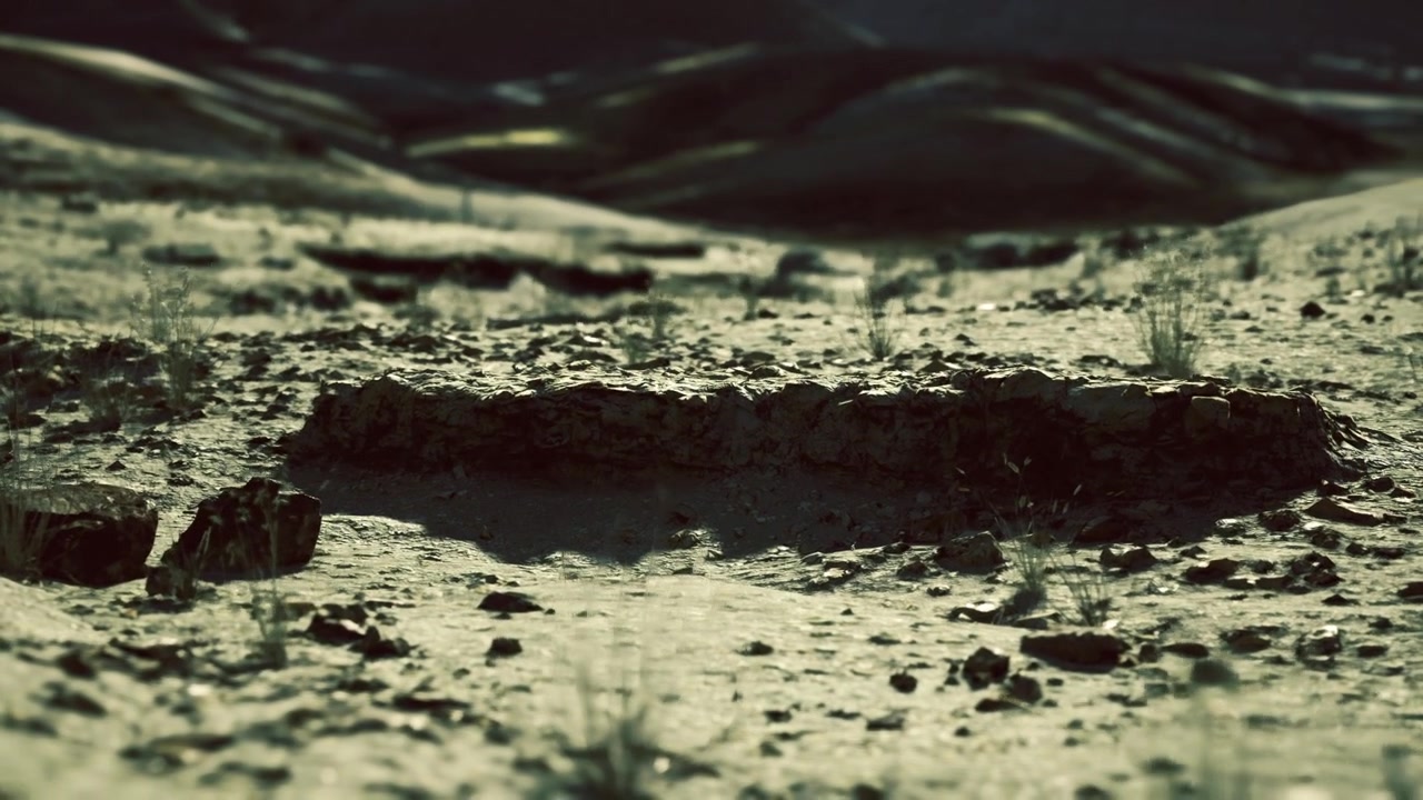Sedimentary layers uncovered by geologist during onsite exploration