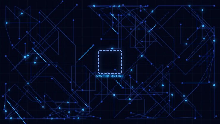 Digital Network Interface with System Online Text Overlay
