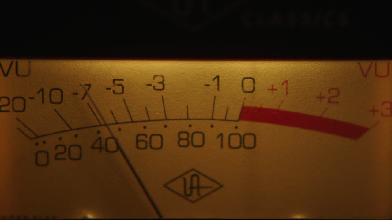 Vintage VU Meter Display