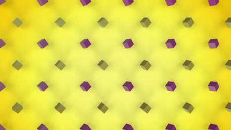 Moving-3D-cubes-on-yellow-background