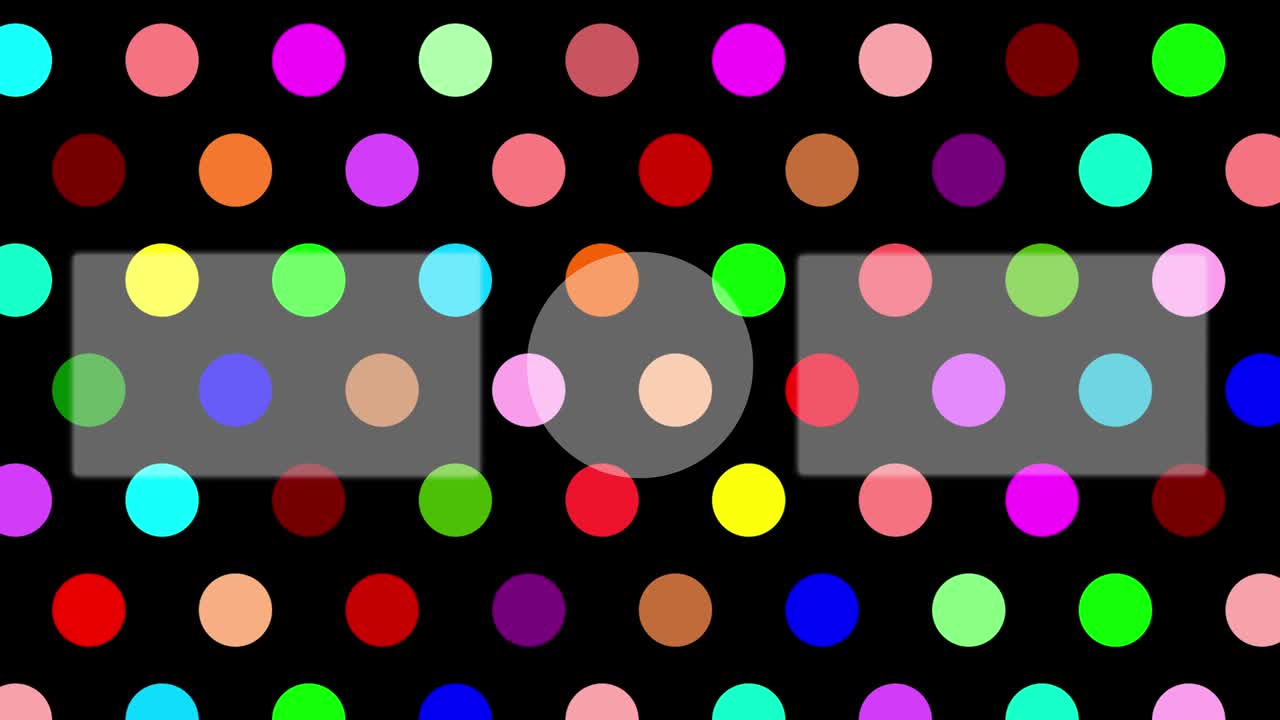 작은 점 배경 엔드 카드 엔딩 스크린 모션 그래픽