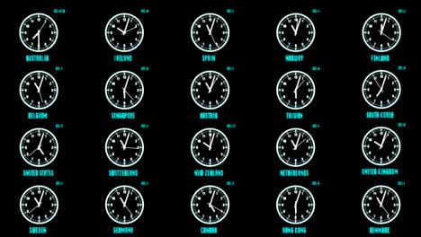 hud futuristic element time zone concept.