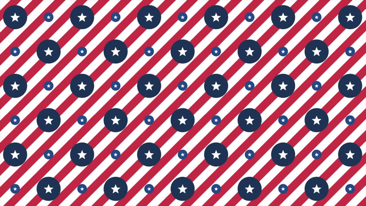 Fondo con patrón continuo de la bandera patriótica estadounidense.