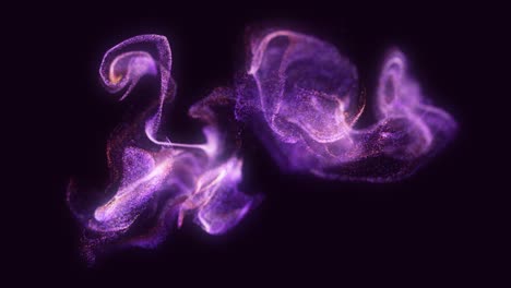 abstract glowing purple particles