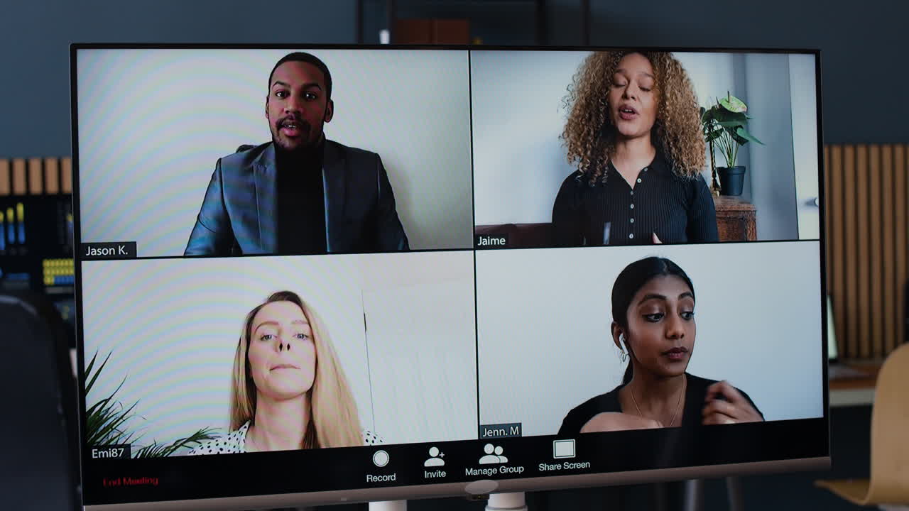 Virtual Team Meeting