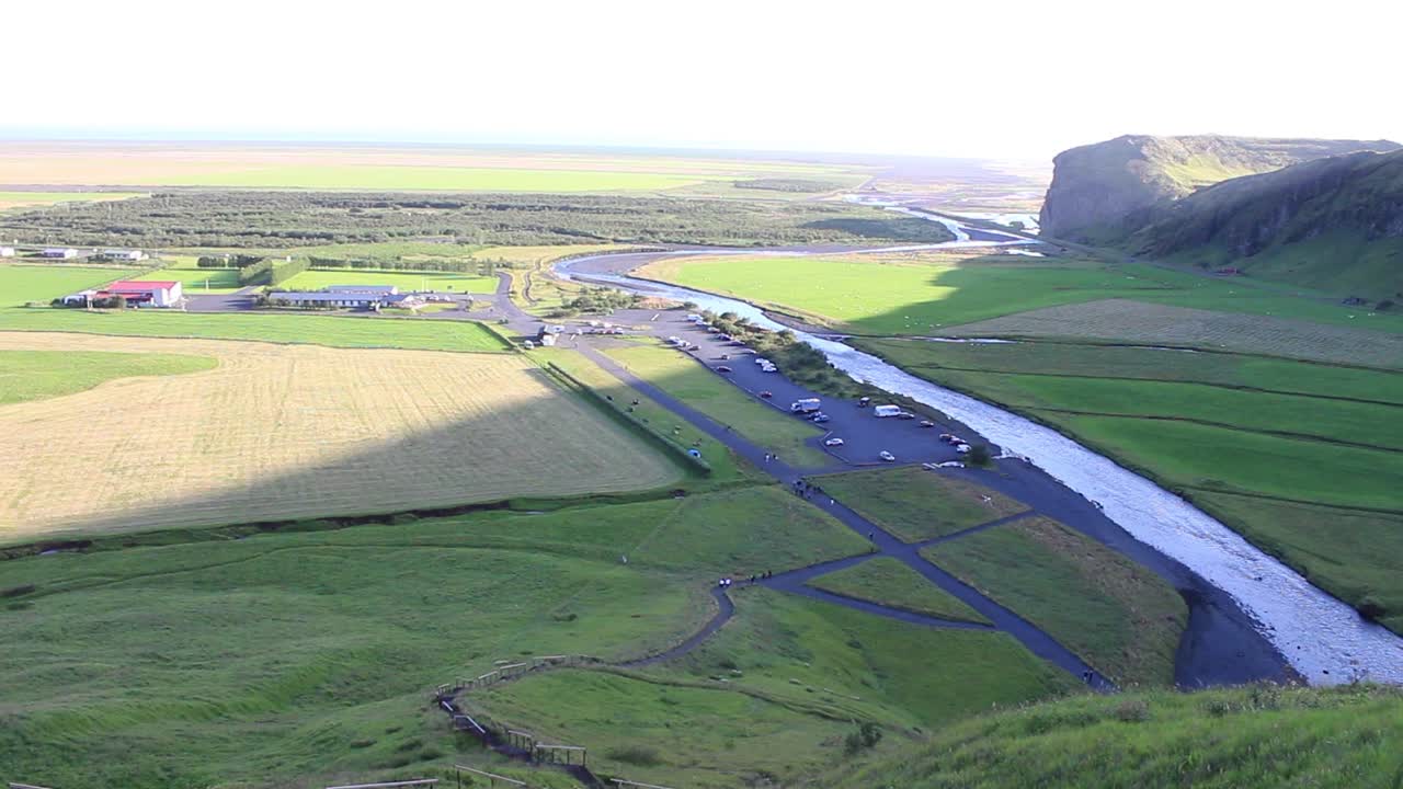 농촌 아이슬란드의 농업 시골을 보여주는 풍경