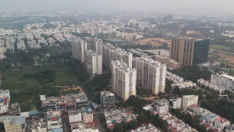 aerial view of bangalore, india's electronic city, a centre for information technology situated in the anekal