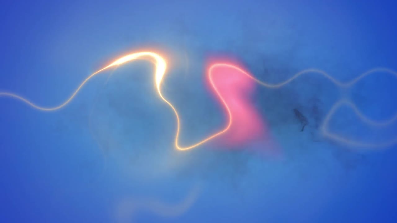 백그라운드에서 나타나고 사라지는 회색 연기 구름의 애니메이션