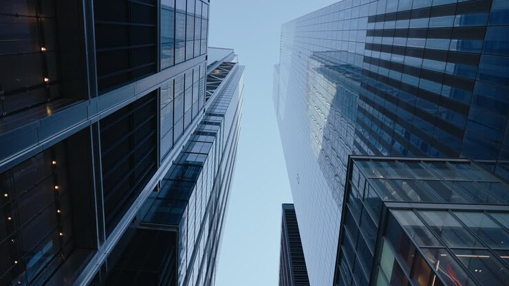 Modern Skyscrapers in a City