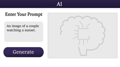 Animación-Del-Cerebro-Con-Texto-Ai-E-Imágenes-De-La-Puesta-De-Sol-Sobre-Fondo-Blanco